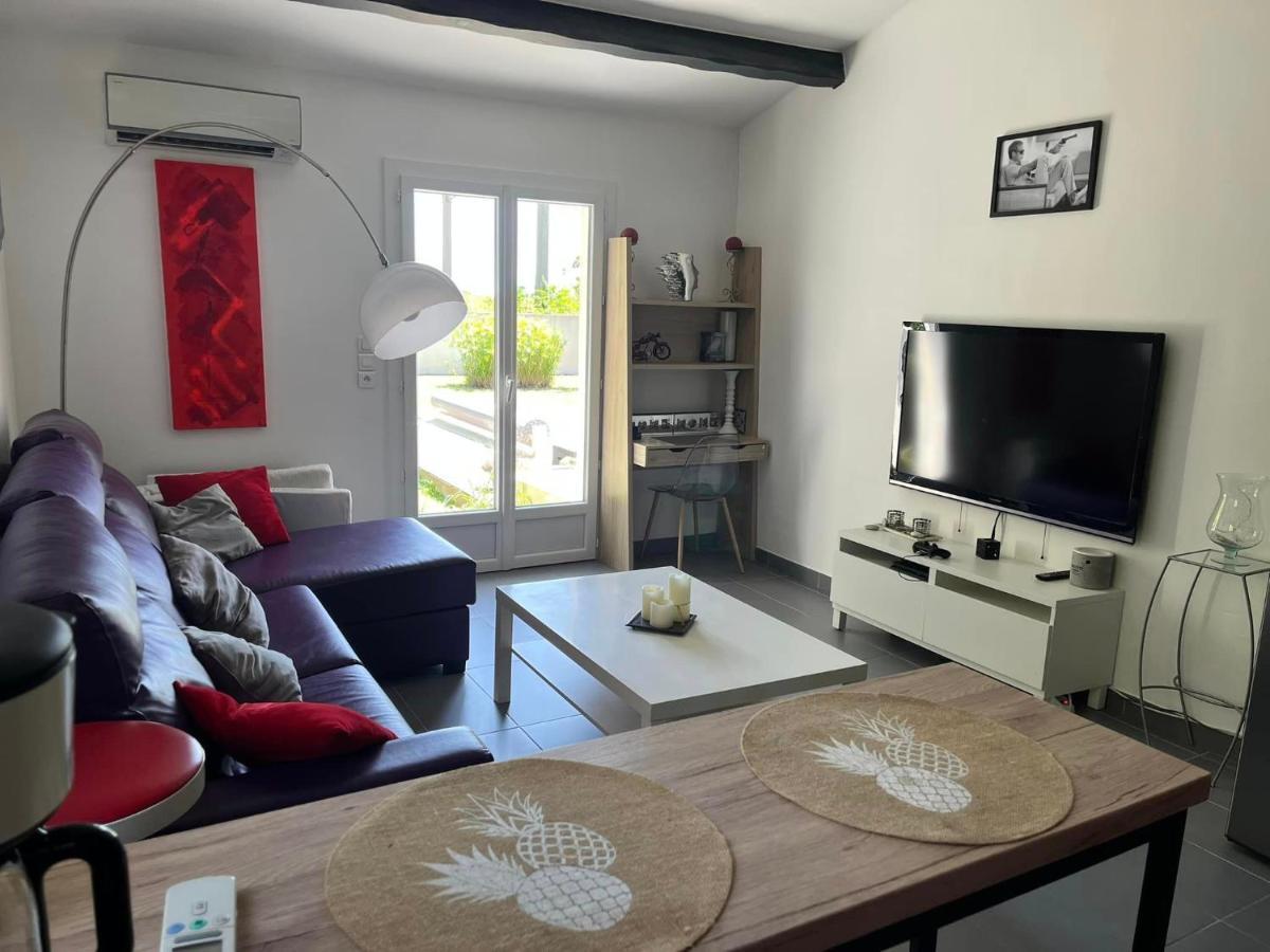 Charmant Studio Independant Proche Mer Parking Prive Mireval المظهر الخارجي الصورة